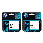 Original HP 67 Ink Cartridge Combo Pack of 2 - Standard Yield - 1 Black & 1 Tri-Color
